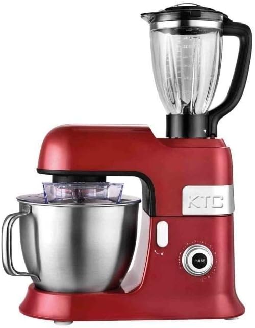 KitchenCook Expert XL – Robot pétrin + Blender (6,5 L, Rouge)