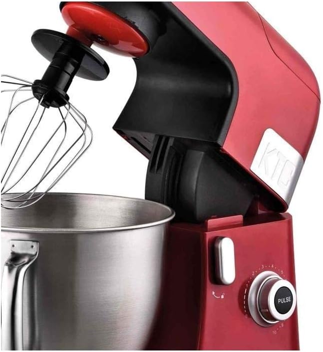 KitchenCook Expert XL – Robot pétrin + Blender (6,5 L, Rouge)