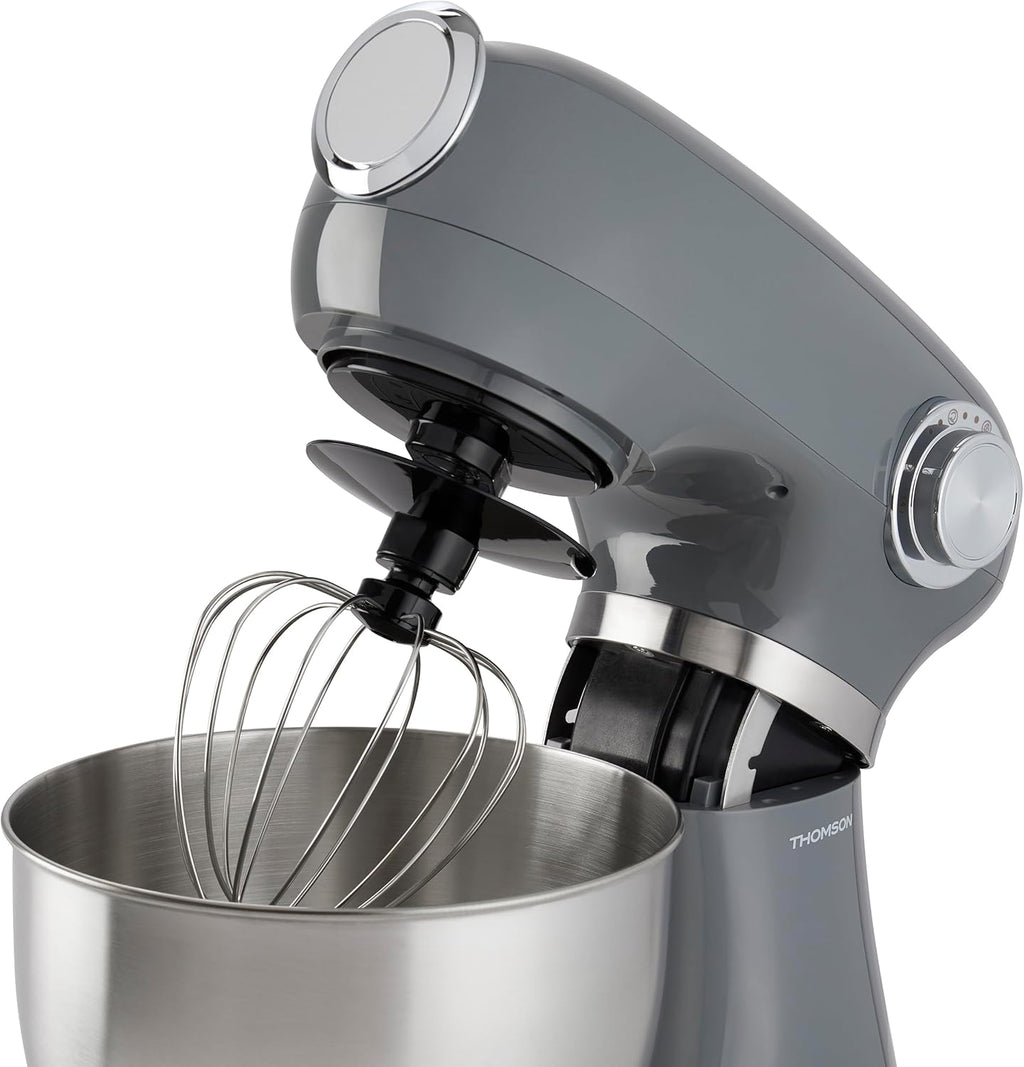 Robot pâtissier THOMSON THFP3510G – 1000 W – Style rétro – Bol inox 5 L