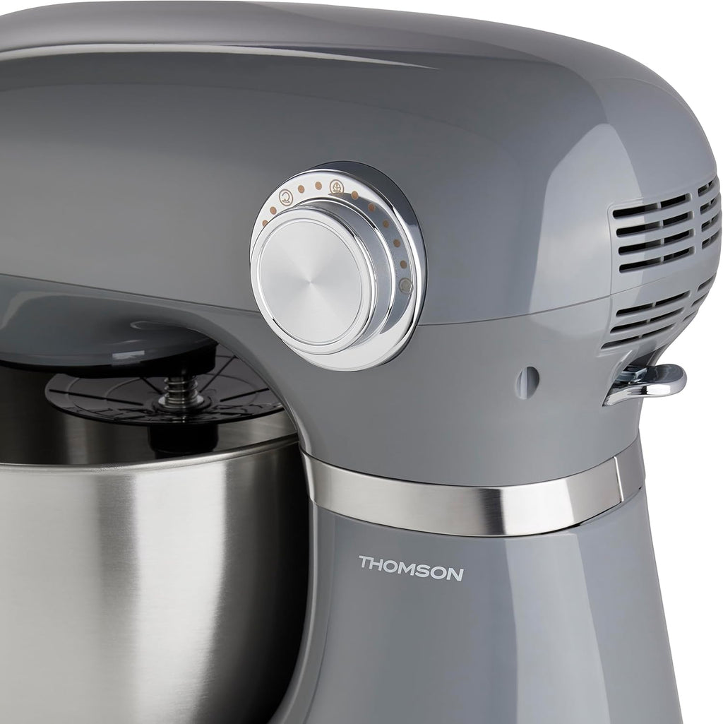 Robot pâtissier THOMSON THFP3510G – 1000 W – Style rétro – Bol inox 5 L